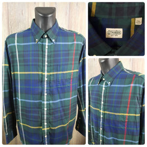 Gitman Bros Mens 2XL L/S Button Front Shirt Plaid